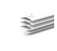 Junta de goma para marcos de puertas, puede sellar puertas de habitaciones grandes de 3 a 9 mm, adecuado para sellar balcones, puertas, armarios y techos (blanco - biselado)