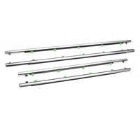 Junta de goma para parabrisas Burlete De Ventana Para CR-V 2007-2011 Moldura De Puerta Cromada De Goma Correas De Sellado Exterior Del Cristal De La Ventana Sellos Puertas Ventanas