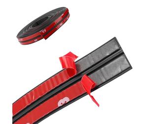 Junta de goma para parabrisas de coche, 4 m x 14 mm, forma T, tira de sellado autoadhesiva, tira de sellado universal de goma para parabrisas de coche, protector de borde para luces del techo del