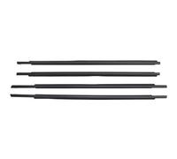 Junta de goma para parabrisas Juego De 4 Molduras Ventanas Para Toyota Para Prius 2004-2009 Burletes Sellos Goma Vidrio Puertas Laterales Impermeables Color Negro 75710-47010 Sellos Puertas Ventanas