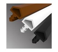 Junta de goma para puerta, color blanco, rollo de 25 m - 8 mm, tira de sellado para puertas y ventanas, protección contra el ruido y el frío (blanco, 25 m × 8 mm × 5 mm)