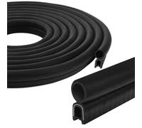 Junta de goma para puerta de coche 3m Burlete universal para puerta de coche Juntas para protección de bordes para coches, barcos, autocaravanas y caravanas (Sello superior)