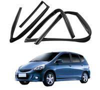 Junta de Goma para Ventana de Coche para Fit Hatchback 2003-2008 OE: 72775/72735/72275/72235-SAA-003, Perfil de Ranura Guía de Puerta para Reparación Sellador EPDM de Reemplazo, Rear Left