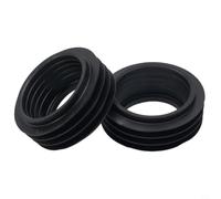 Junta de inodoro interna de goma para tuberías Geberit de baja descarga de 42 mm WC conector de cisterna negro 2 piezas