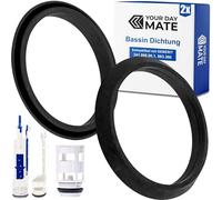 Junta de lavabo, 2 piezas, 67 x 53 x 10 mm, recambio para 241.868.00.1, 883.360, compatible con lavabo GEBERIT 241.859.00.1, 244.820.00.1, 244.823.00.1, junta UP cisterna