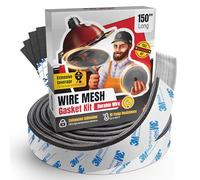 Junta de malla de alambre compatible con Kamado Joe - Kit de repuesto de juntas de fibra de vidrio Kamado Joe de 150 pulgadas - apto para Big Green Egg - Accesorios y piezas de repuesto Kamado Joe -