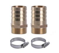 Junta de manguera profesional de 1 pulgada con abrazaderas, rosca macho de 1 pulgada x 25 mm, juego de acoplamiento, boquillas para aplicaciones al aire libre