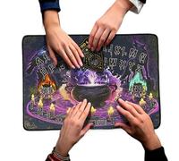 Junta de Péndulo, Junta de Péndulo para la adivinación | Juego de mesa de brujería de goma,Hecho a precisión, diseño cuadrado, suministros de brujería para la lectura del tarot y el desarrollo psíquic