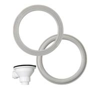 Junta de perfil para válvula de desagüe, 2 piezas, Ø 65 x 50 x 5 mm, para grifería de fregadero de 1 1/4 pulgadas, junta de repuesto para base de válvula de fregadero, juego de juntas grifo de cocina