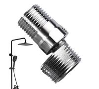 Junta de pie curvada general para ducha - Adaptador de grifo de esquina para grifo de 1,93x0,95 pulgadas | ajustable de acero inoxidable, accesorios de cabezal de ducha de pie curvado en ángulo,