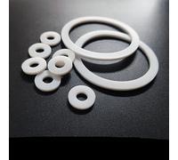 Junta de PTFE Grosor de la arandela plana 2 mm ID 6 mm ~ 100 mm Resistente a la corrosión a altas y bajas temperaturas Antienvejecimiento para brida ID * OD * CS-56x66x2mm 2 piezas