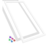 Junta de puerta de congelador W10856583 mejorada compatible con sello de puerta de congelador Whirlpool W10574474 4383855 Maytag WRR56X18FW00 WSR57R18DH00 Sello de puerta de refrigerador blanco
