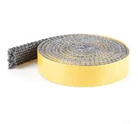 Junta de puerta de estufa de pellets Cinta autoadhesiva de sellado de fibra | Material de fibra de vidrio, resistente al calor, tira autoadhesiva, fácil de despegar y aplicar, se adapta a estufas
