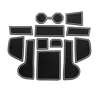 Junta De Ranura Puerta Antideslizante para Coche para VW para Polo MK6 AW 2018-2021 Alfombrilla Impermeable para Posavasos Interior(Bianco)
