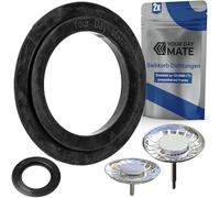 Junta de recambio para cesto colador, 2 piezas, compatible con FRANKE 133.0060.773, para juegos de desagüe de 3,5" con cesto colador art. Nº 112.0173.072, 112.0173.076, 112.0173.079, 133.0049.669