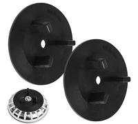 Junta de Repuesto, 2 Piezas, Compatible con el sifón ATLANT y DOMSJÖ de IKEA, Pieza de Repuesto de la Cesta del colador Fabricada en Caucho, en Negro, para atornillar a la Cesta del colador