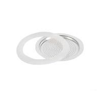 Junta de repuesto de goma de silicona, para tapas de cafeteras de café, espresso y moca de todos los tamaños (2 tazas + tamiz)