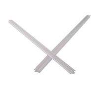 Junta de repuesto para puerta de ducha para recintos de vidrio, 50 cm de longitud, 6/8/10/12 mm de grosor, junta deflectora de agua de goma transparente - 2-P (8 mm)