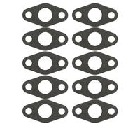 Junta de retorno de drenaje de aceite turbo de 10 piezas Juego de juntas de papel duraderas de alto rendimiento para turbocompresor T3 T4 Sellado efectivo Mejor disipación de calor