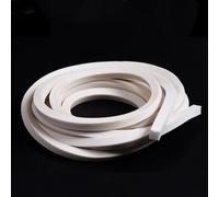 Junta de sellado de cable Tira de espuma silicona cuadrada 1 m, grosor 4-30 mm, tira sellado blanca, ancho 3-30, burlete, pieza(3x20mm)