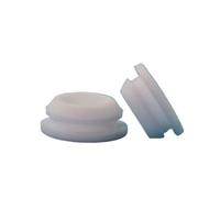 Junta de sellado de goma, orificio circular, tapón en forma de T, junta tórica, cubierta de extremo de silicona, 2,5mm-50,6mm(Grijs,2.5-10pcs)