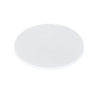 Junta de sellado de lámina de goma de silicona redonda, almohadilla plana sólida blanca, diámetro de 10mm-150mm for decoración de escritorio, 1 unidad(75MM*4MM)
