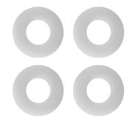 Junta de sellado de silicona, compatible con válvulas de drenaje Geberit de 5 cm y parte 816.418.00.1, color blanco, paquete de 4 para un drenaje fiable y sin fugas