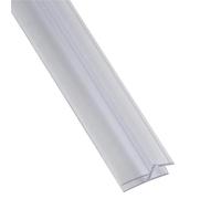 Junta de sellado para puertas de cristal de baño, Tira de sellado for mampara de ducha, 5m, 10 Uds., transparente, varios tamaños, for vidrio de 4-6mm, PVC(20mm)