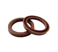 Junta de sello de eje radial, ID 4-26 MM, vástago de pistón de eje de caucho de flúor, copa en forma de U de labio único, for cilindro hidráulico, 5 piezas(10x18x6)