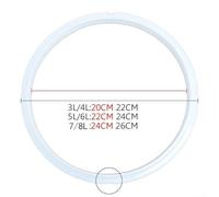 Junta de sello de repuesto para olla a presión eléctrica en material de goma transparente (5/6L)