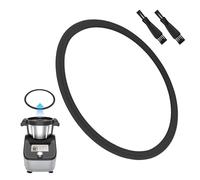 Junta de Silicona Alimentaria para Monsieur Cuisine Connect, Trend y Smart | Juego de Mantenimiento con 1 Junta de Sellado Hermético de Repuesto y 2 Cepillos de Limpieza para el Bol y Las Cuchillas