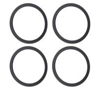 Junta de silicona de repuesto para botella de agua compatible con anillos de sellado a prueba de fugas de 19/24/32/40 onzas, juego de 4 para cierre seguro de la tapa y protección de alimentos (gris)