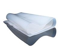 Junta de silicona negra, junta de silicona, Silicone Rubber Sheet Gasket 1m x 1m 0.5-3mm Thickness DIY Baking Sealing Protection(0.8mm)