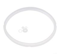 Junta de silicona para olla a presión de 22 cm de diámetro interior, anillo de sellado transparente, resistente al calor, repuesto para modelos de 5 a 6 L, instalación rápida, retención de vapor