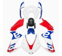 Junta De Tanque De Combustible Kits Protección Marco Carrocería Motocicleta 10 Piezas Para Para RS660 2020-2024 Carenado Moldeado Pegatinas Tanque Motocicleta(Red white)