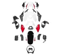 Junta De Tanque De Combustible Para CB650R CB 650R 2021-2023 Carenado Motocicleta Molde Inyección Pintado ABS Kit Carrocería Plástico Conjuntos Pegatinas Tanque Motocicleta(White Red)