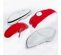 Junta De Tanque De Combustible Protectores Deslizantes Tanque Izquierdo Derecho Motocicleta Para XSR900 2016-2021 Cubiertas Laterales Pegatinas Tanque Motocicleta(Red and white)