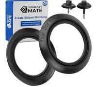 Junta de tapón de repuesto, 2 piezas, compatible con el tapón BLANCO InFino 121710 y 121711, exterior 52 mm, interior 34 mm, de silicona, junta de tapón de desagüe fregadero