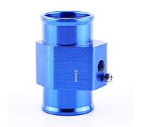 Junta de temperatura del agua Tubo Manguera Sensor Adaptador de indicador Azul, Junta de temperatura del agua Universal Aluminio Coche 26 28 30 32 34 38 40 mm Opcional(38mm)