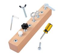 Junta de tornillo educativo | Juguetes de aprendizaje de preescolar sensorial: juguete Jumbo Nuts Bolts, Juego de juego de habilidades motoras finas, juguetes para niños educativos divertidos para div