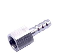 Junta de tubería 1 pieza de conexión tubería acero inoxidable 304, conector hembra BSP 1/8, 1/4, 3/8 y 1/2 pulgadas, accesorios púas for manguera SS304(10MM*3/8INCH)