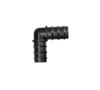 Junta de tubería de PE, conector de codo recto en T de 16mm, 20mm y 25mm, conector de manguera rociadora for riego de invernadero(Elbow,20mm,8 pieces)