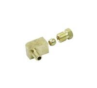 Junta De TuberíA En Codo De 90 Grados Adaptador de conector instalación tuberías tubo virola compresión codo 90 grados latón for sistema lubricación aceite para cocina(PL404)