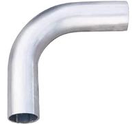 Junta de tubería roscada de acero inoxidable de 90 grados, codo soldado (25 mm)