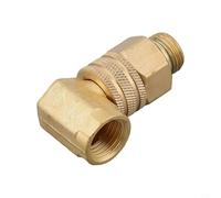 Junta de unión de cobre giratoria de 90 grados para tubo de alta presión y tubo medicinal, pulverizador de tracción, equipo de riego de jardín, adaptador de 48-49 mm (rosca hembra)