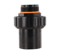 Junta de unión de piscina de PVC de 1.5 pulgadas para tanque de arena, bomba de agua, diseño de pieza de repuesto (1.5 pulgadas, negro)