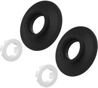 Junta de válvula de descarga de inodoro for Ideal Standard SV01967 SV89067 SV92867 SV92667 SV92467 SV93467 SV93367, kit de repuesto con clip(Black-2pcs)