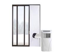 Junta de ventana de aire acondicionado, kit de aireación secador de ventana,Paño de CA impermeable portátil Deflector de aire acondicionado universal, accesorios para sellar una