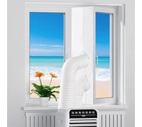 Junta de Ventana para Aire Acondicionado 400 cm, Kit de Junta de Ventana para Manguera de Escape, Ventanas Abatibles, Adecuado para Aire Acondicionado Móvil, Deshumidificador, Secadoras