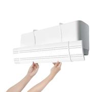 Junta del aire acondicionado - Cubierta telescópica del parabrisas, guía de aire frío montado en la pared | Pared de parabrisas directo a prueba de respiración ajustable Fijo de salón Muebles de